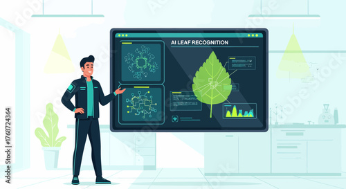 Ai Powered Agriculture Plant Analysis Showing Real Time Data