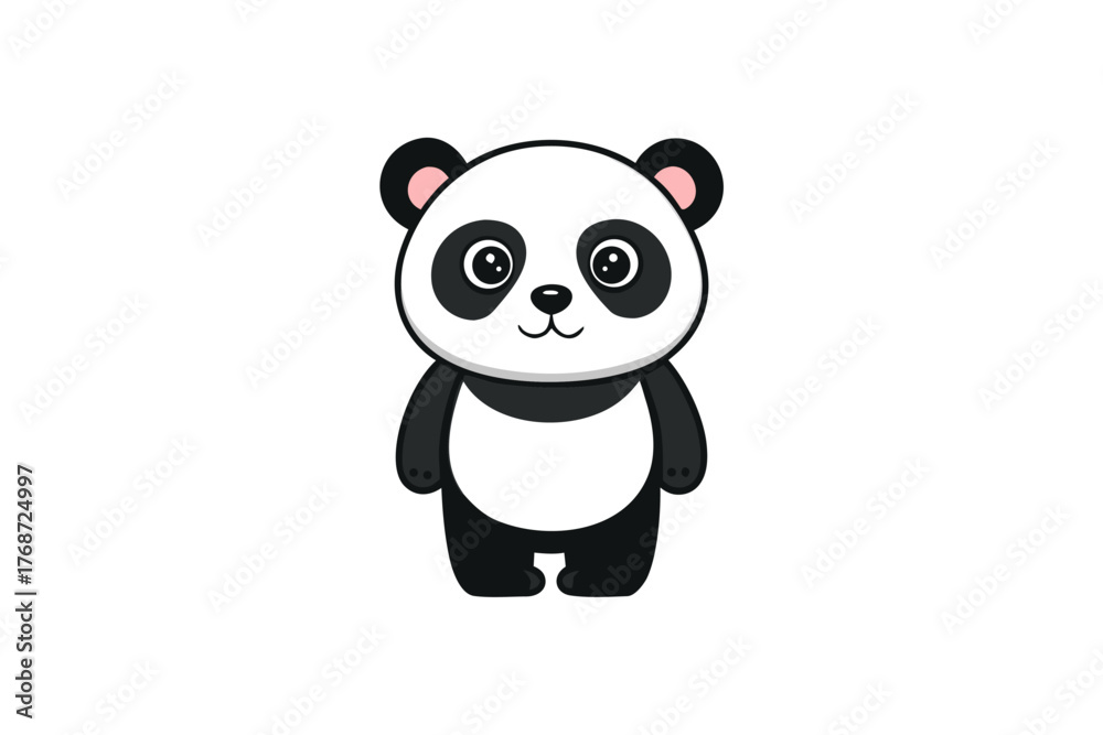 Naklejka premium Black Panda