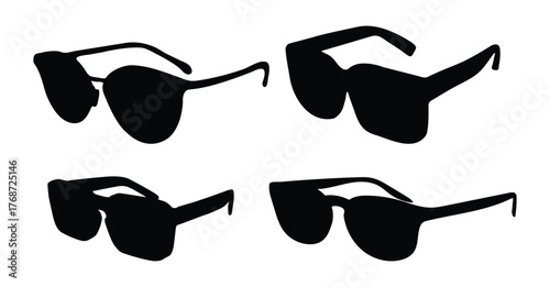 Black modern eye protection goggles package design