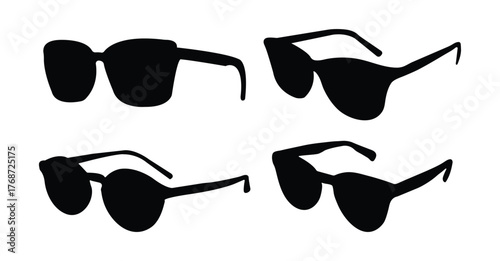 Black modern eye protection goggles package design