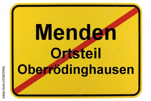 Illustration eines Ortsschildes des Mendener Ortsteils Oberrödinghausen