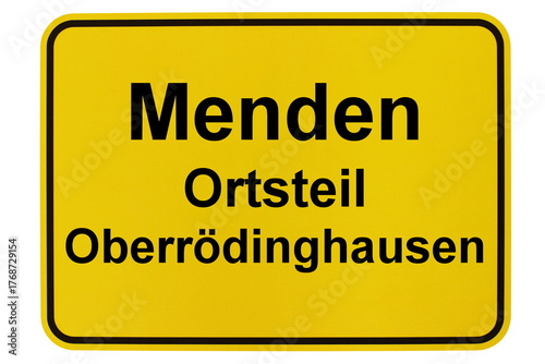 Illustration eines Ortsschildes des Mendener Ortsteils Oberrödinghausen