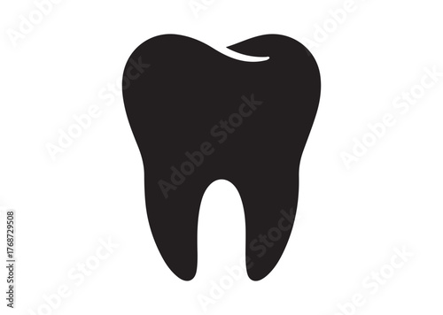 Tooth icon, Tooth Black vector