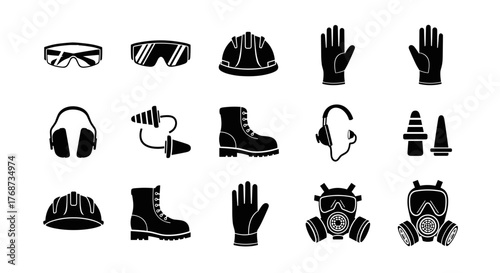 Essential protective safety equipment for construction and industrial workplace safety