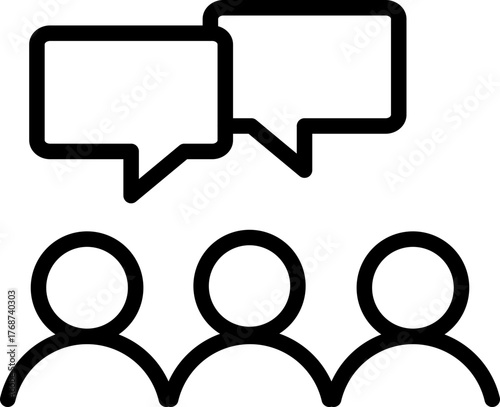 Meetup vector icon style