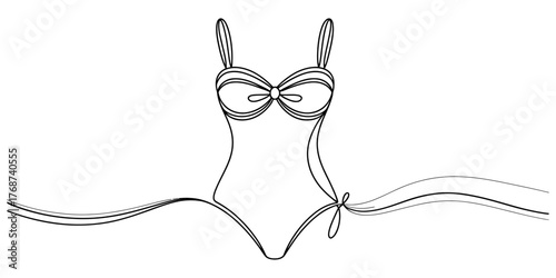 Abstract continuous line drawing of a christian cross symbolizing faith hope and redemption in a single flowing stroke vector