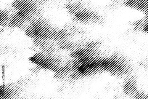 Soft, cloud-like halftone texture with diagonal lines and irregular shading in black on a transparent background.