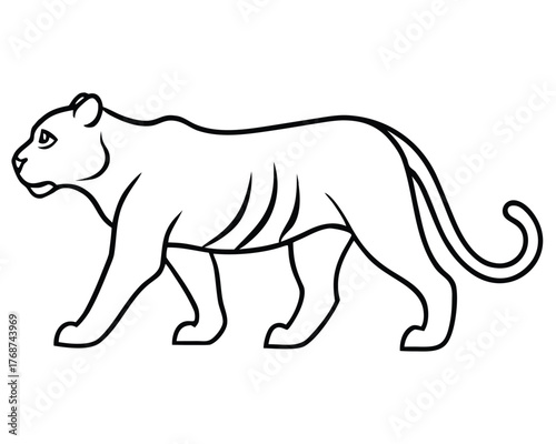 Polar bear vector illustration silhouette wildlife design