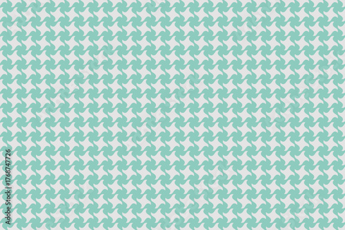 Elegant teal and white houndstooth pattern.  Perfect for textile design, website backgrounds, or fashion projects. This classic yet modern texture offers a sophisticated and versatile visual appeal.