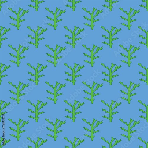 Seaweed seamless pattern