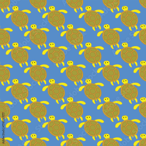 Turtle seamless pattern