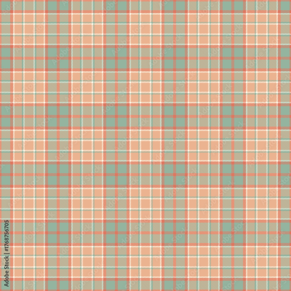 Obraz premium Classic plaid pattern design in soft, warm colors. Ideal for backgrounds, textiles, or adding a touch of traditional charm to any creative project.