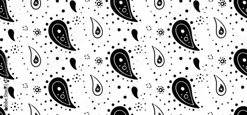 Embellishment surreal on paisley summer. Tradition boteh as design classic. Wedding pattern on elegance decoration.