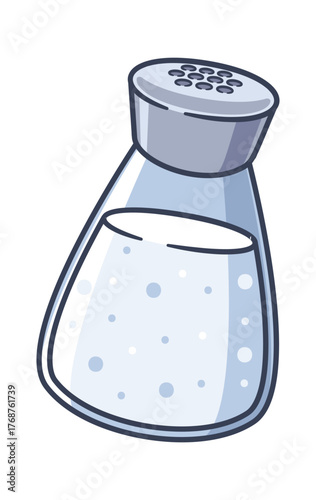 Salt shaker glass bottle spice