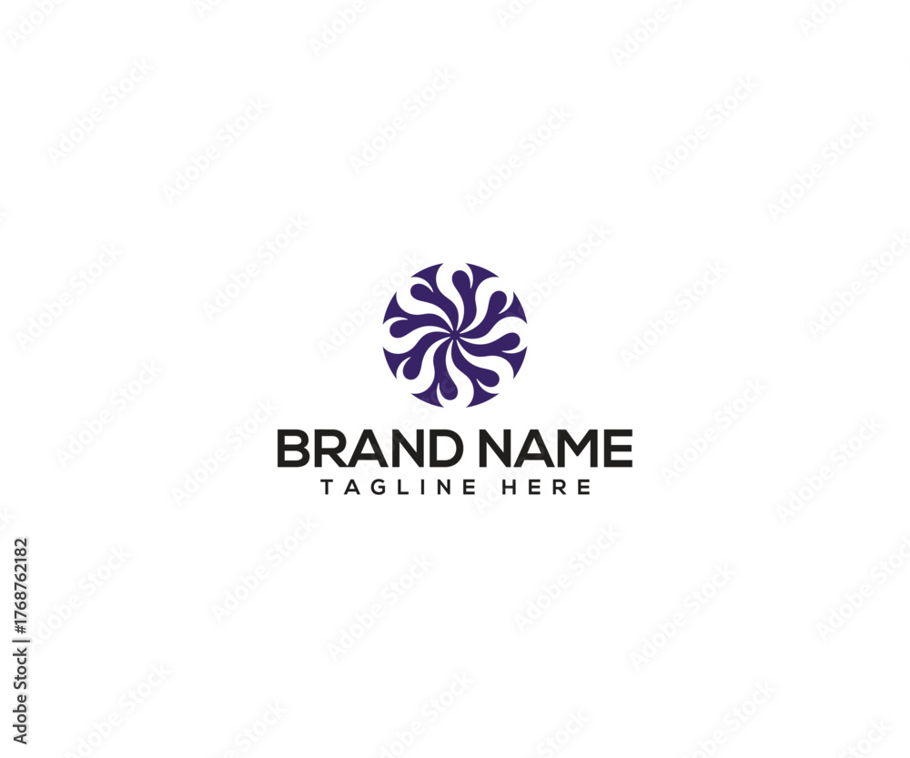 Obraz premium Abstract Geometric Logo: A visually stunning logo featuring an abstract geometric design, ideal for representing innovation, technology, or creative ventures.