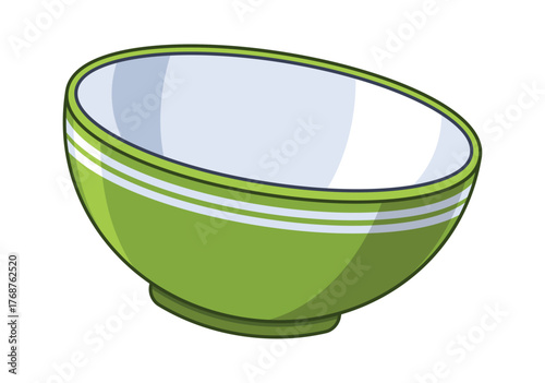 Green ceramic bowl crockery tableware