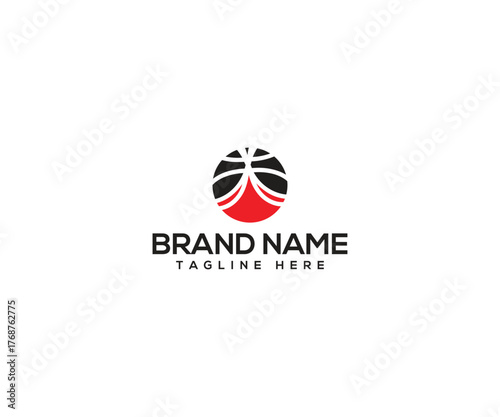 Corporate Logo in Red and Black: A modern and sleek corporate logo with abstract design elements. The logo features a circular shape with red and black accents. Free Download Corporate Logo in Red and Black: A modern and sleek corporate logo with abstract design elements. The logo features a circular shape with red and black accents. - GFXLoad