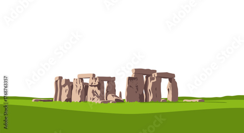 Mystical standing stones at Stonehenge England prehistorical monument landmark wonder
