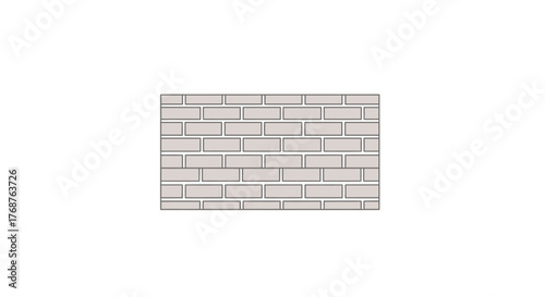 Neutral brick wall pattern for architectural presentation or background design element application