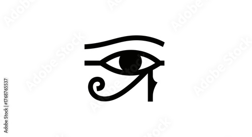 Eye of Horus illustration as a symbolic protection from ancient Egypt and power