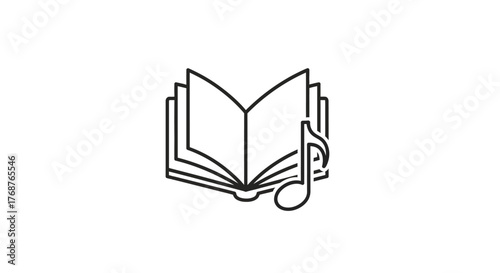 Musical narrative unfolds a score within pages evoking harmony and artistic inspiration