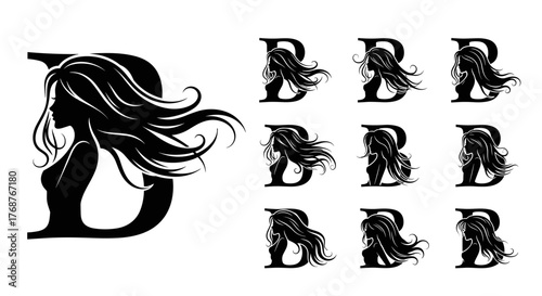 Abstract flowing lines and shapes in a dark, moody palette, creating a sense of dynamic movement and ethereal beauty, perfect for modern graphic design and artistic backgrounds.