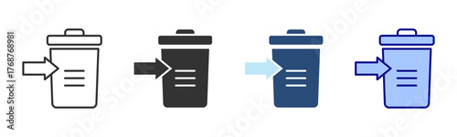 Remove Icon Set. Designed In Multi Style