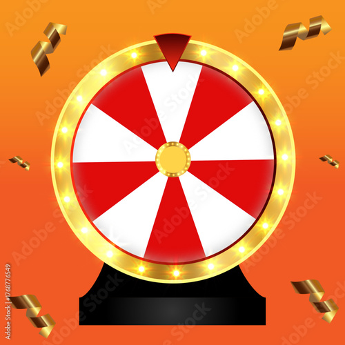 Lucky Spin Wheel Vector Illustration Wheel of fortune 