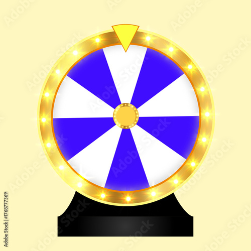 Wheel of fortune Lucky Spin Wheel Vector Illustration