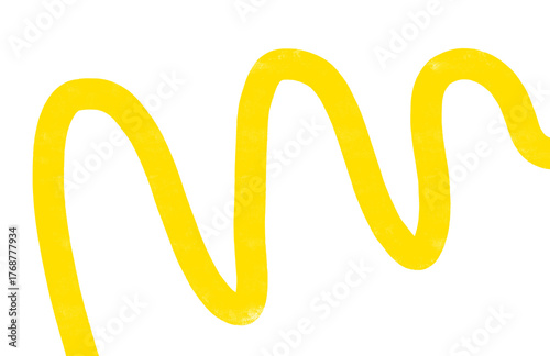 Hand made Yellow scribble line hand drawn doodle style vector element for design and decoration Transparent PNG