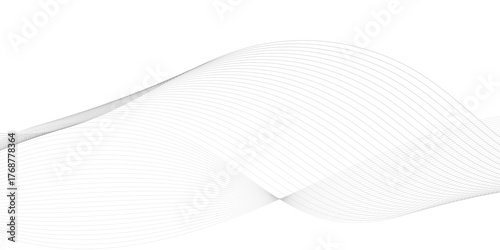 Abstract wave blend lines on transparent background. Design for banner, wallpaper, background and many more.	