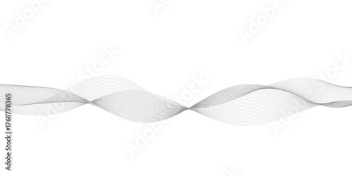 Abstract wave blend lines on transparent background. Design for banner, wallpaper, background and many more.	