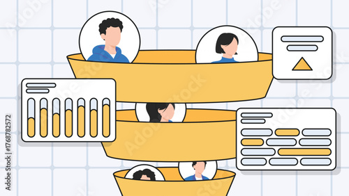 Sales funnel analytics dashboard banner