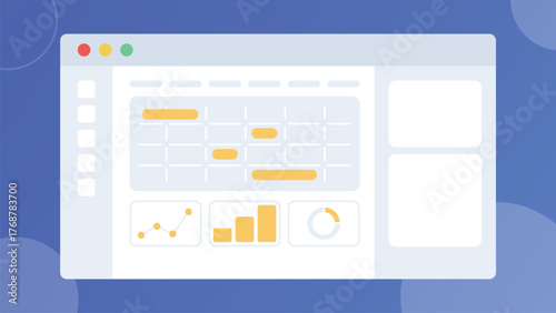 Project management dashboard banner background