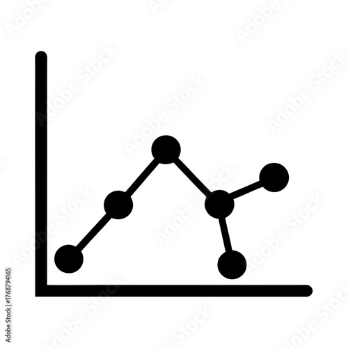 Simple black line graph showing fluctuations on a basic axis framework