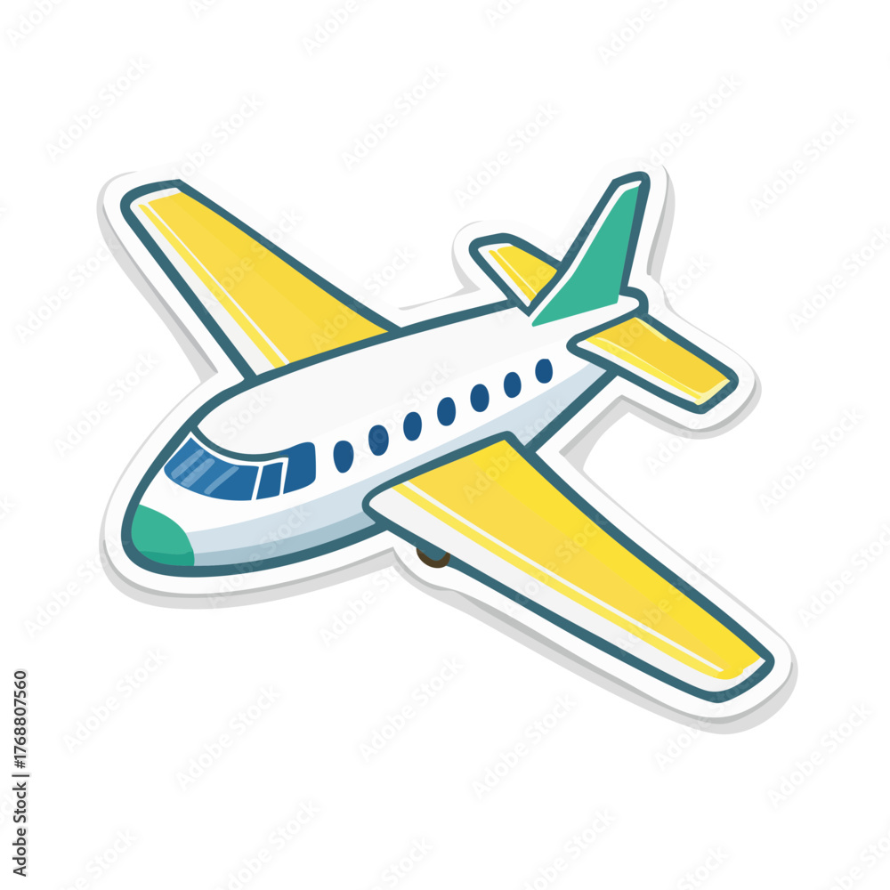 Fototapeta premium vector illustration of airplane