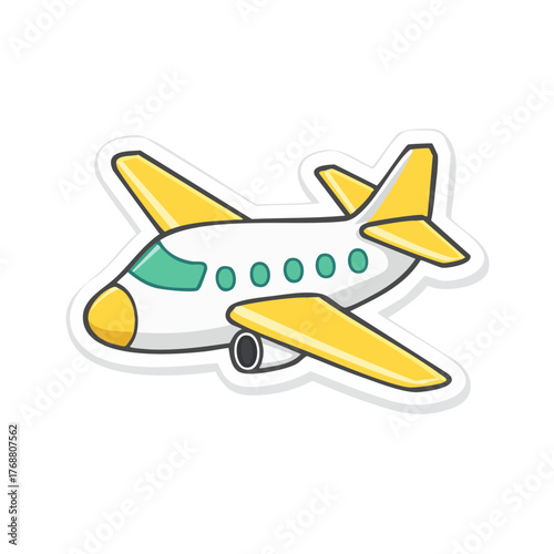 vector illustration of airplane