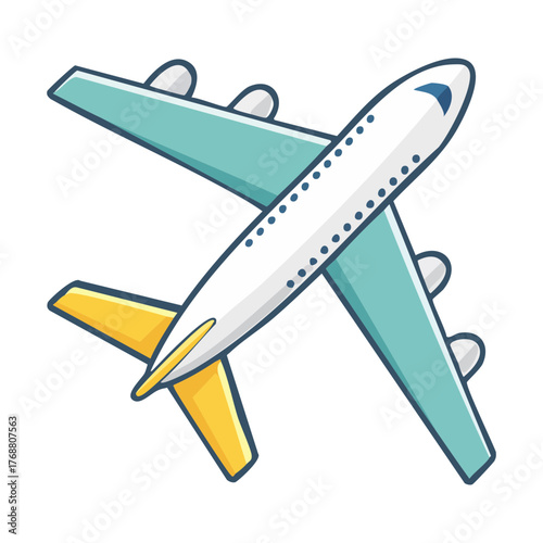 vector illustration of airplane