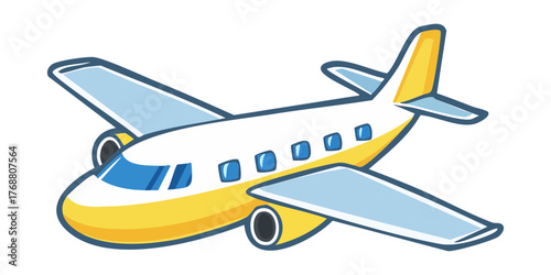 vector illustration of airplane