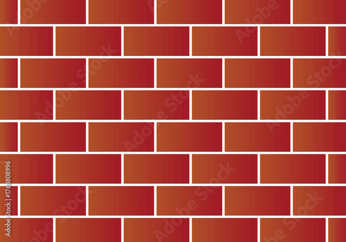 Seamless red brick wall vector pattern. Modern illustration texture for backgrounds and wallpapers. Flat masonry design, architectural wall texture. EPS 10	