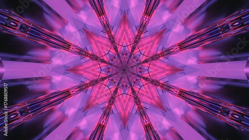 Vivid tunnel loop screensaver creates immersive light patterns with swirling colors and dynamic movement for captivating displays