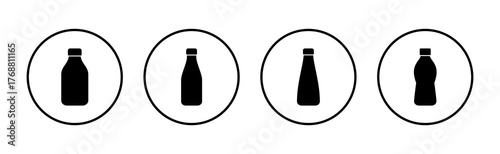 Bottle icon vector. bottle sign and symbol