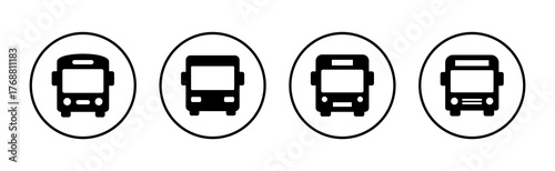 Bus icon vector. bus sign and symbol