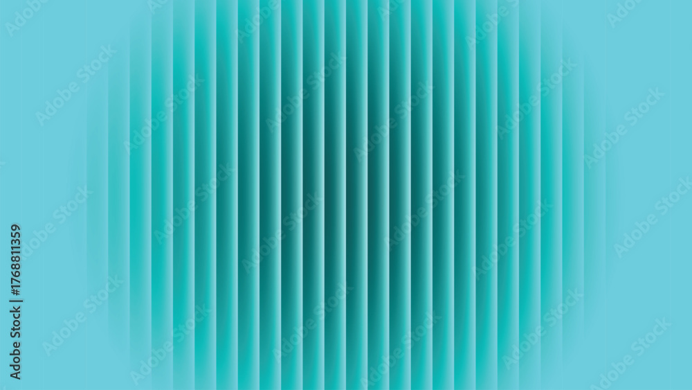 Obraz premium Abstract vertical teal blue stripes with subtle gradient effect