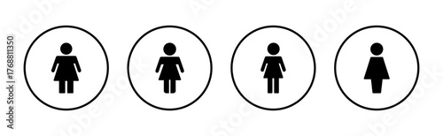 Female icon vector. woman sign and symbol