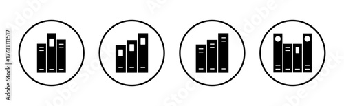 Library icon vector. education sign and symbol