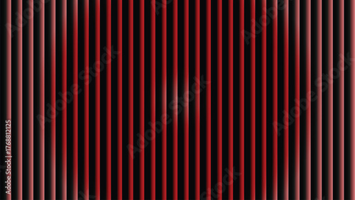 Abstract red and black vertical stripes with a faint circular pattern