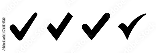 Check mark icon vector illustration. Tick mark sign and symbol