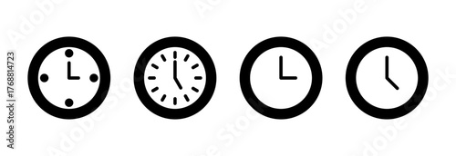 Clock icon vector illustration. Time sign and symbol. watch icon