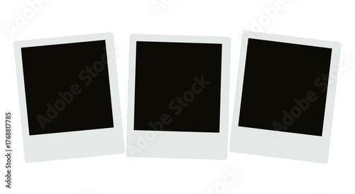 three polaroid frames displaying memories and moments ideal for scrapbooking and photo albums evoking nostalgia and personal storytelling.